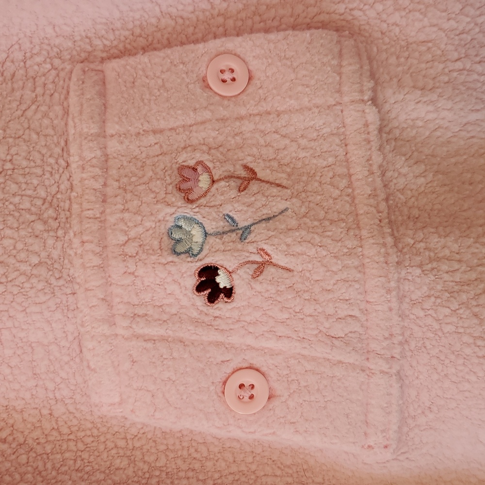 Vintage Gymboree Baby Girl Pink Overall Dress Size 0-3 Months - Picture 3 of 4